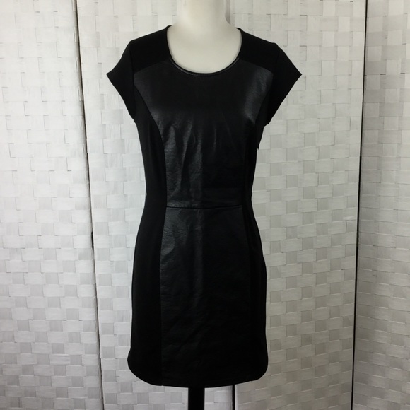 Rock & Republic Dresses & Skirts - Rock & Republic Black Dress w/leather like accents
